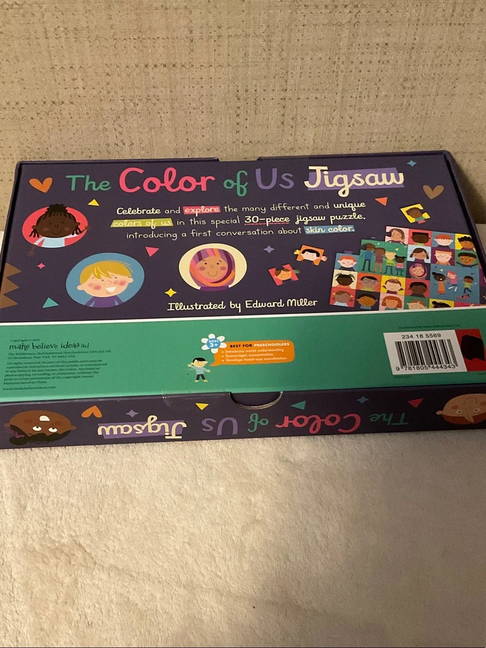 The Color of Us Jigsaw Puzzle — Purple Kids Puzzle